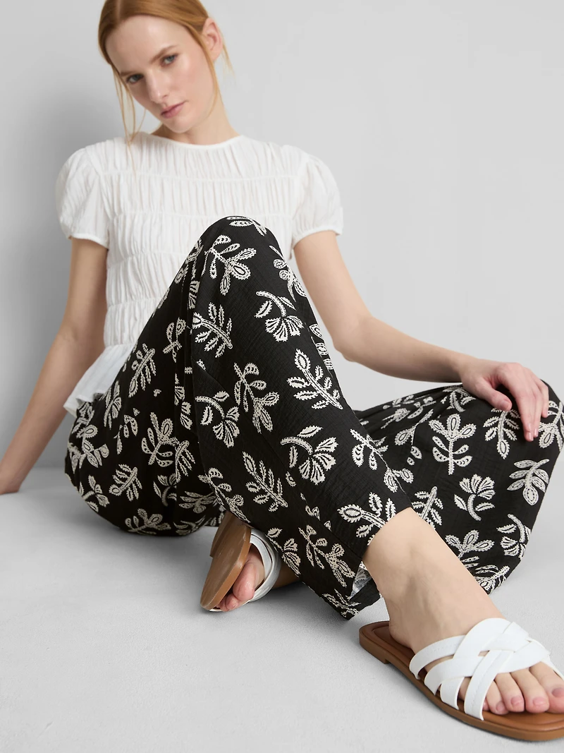 Printed Palazzo Pants