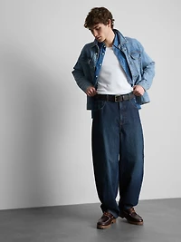 Mid-Rise Barrel Jeans