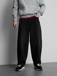 Mid-Rise Barrel Jeans