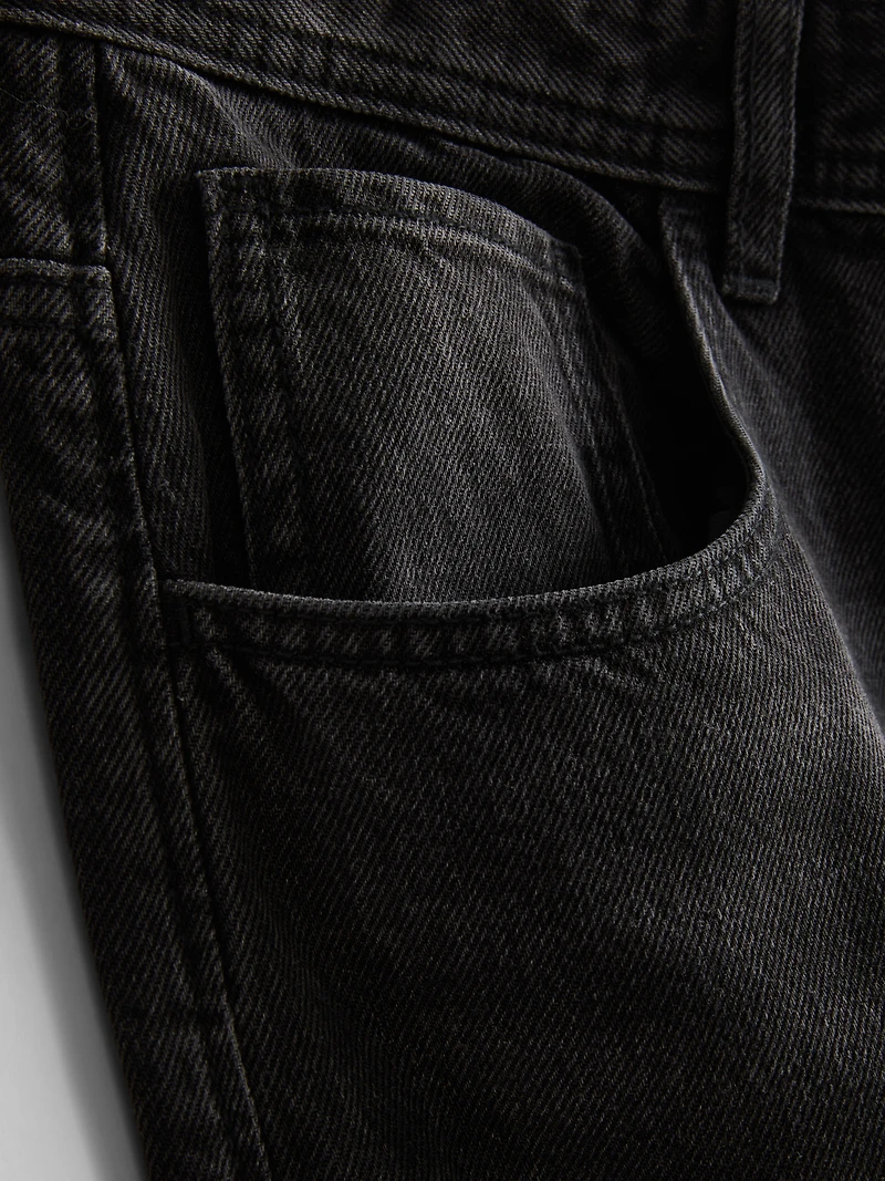 Mid-Rise Barrel Jeans