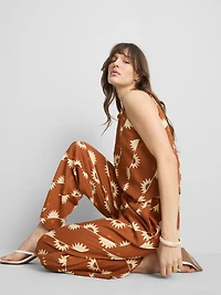 Wide Leg Printed Pants