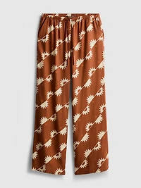 Wide Leg Printed Pants