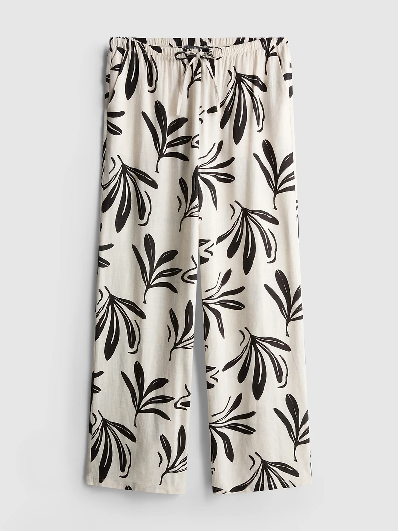 Wide Leg Printed Pants
