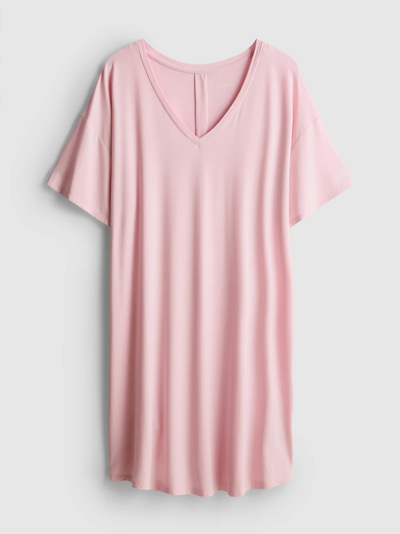 Modal Rich V-Neck Nightshirt