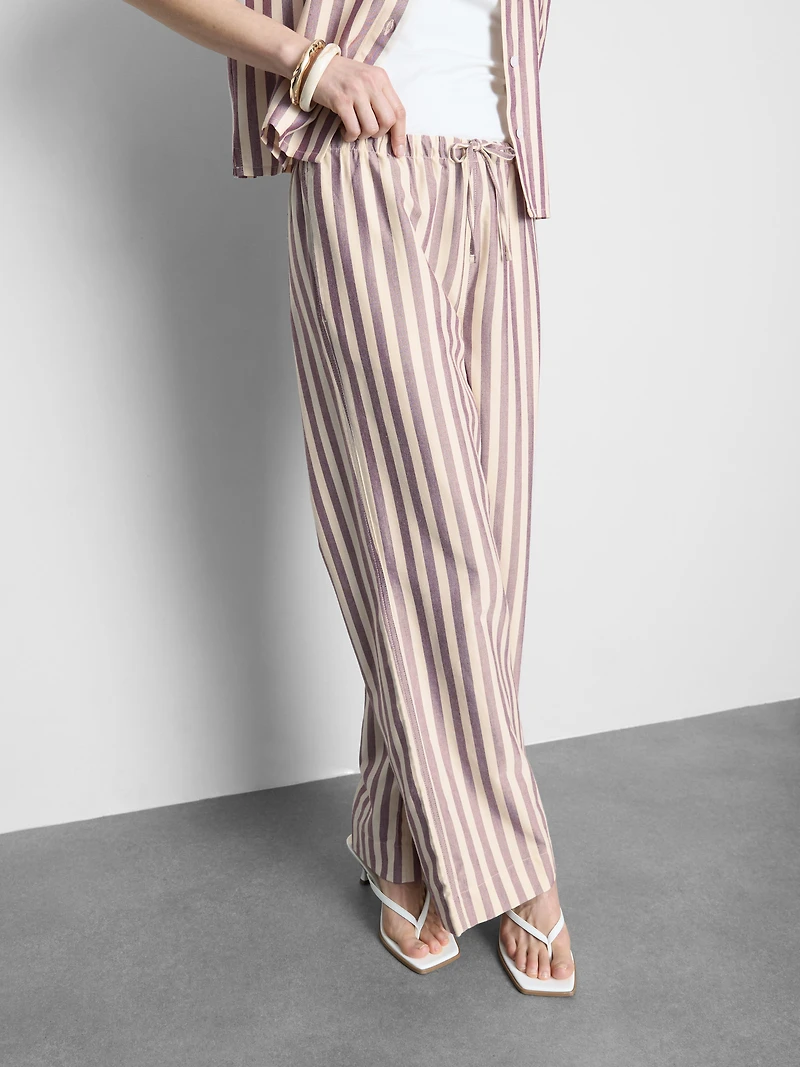 Oxford Stripe Drawstring Pants