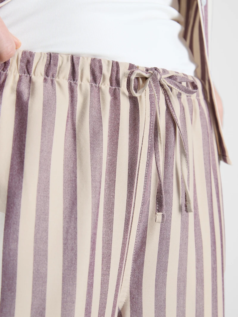 Oxford Stripe Drawstring Pants