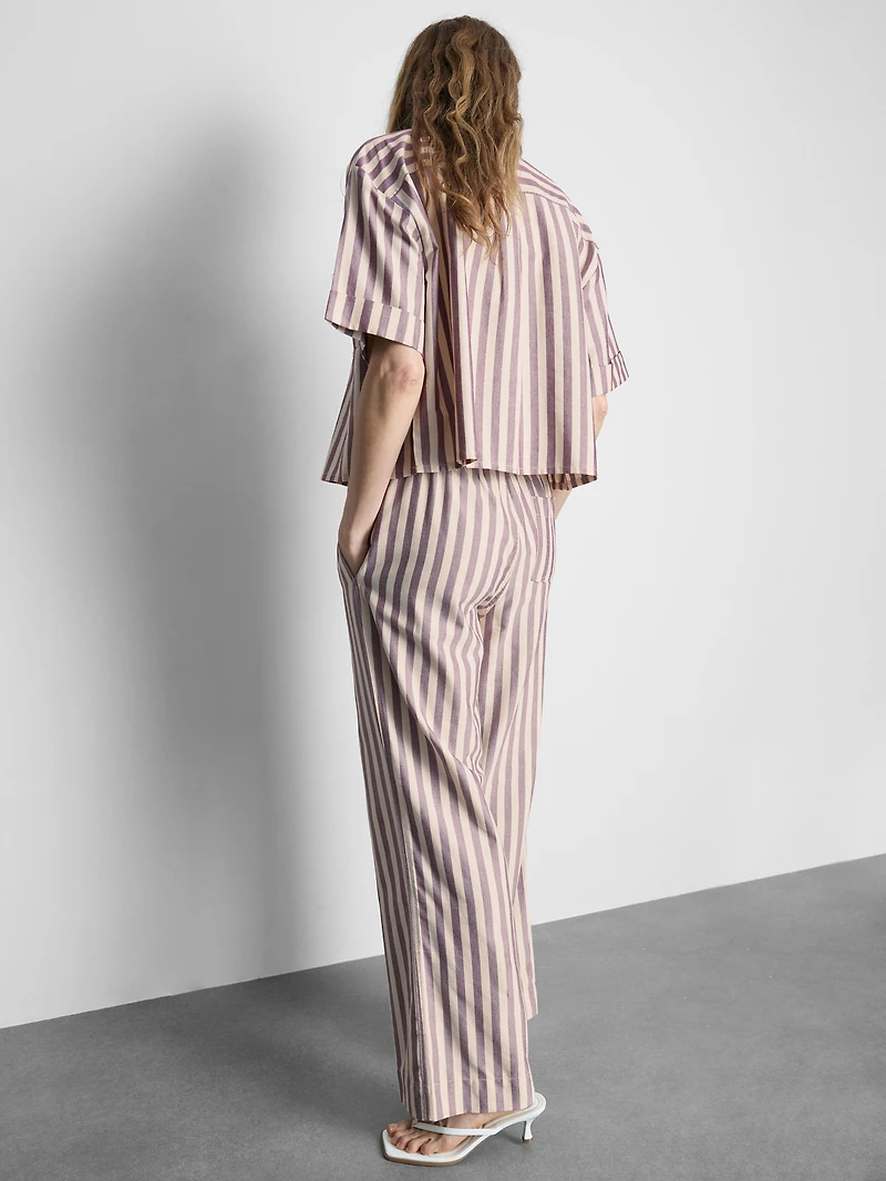 Oxford Stripe Drawstring Pants