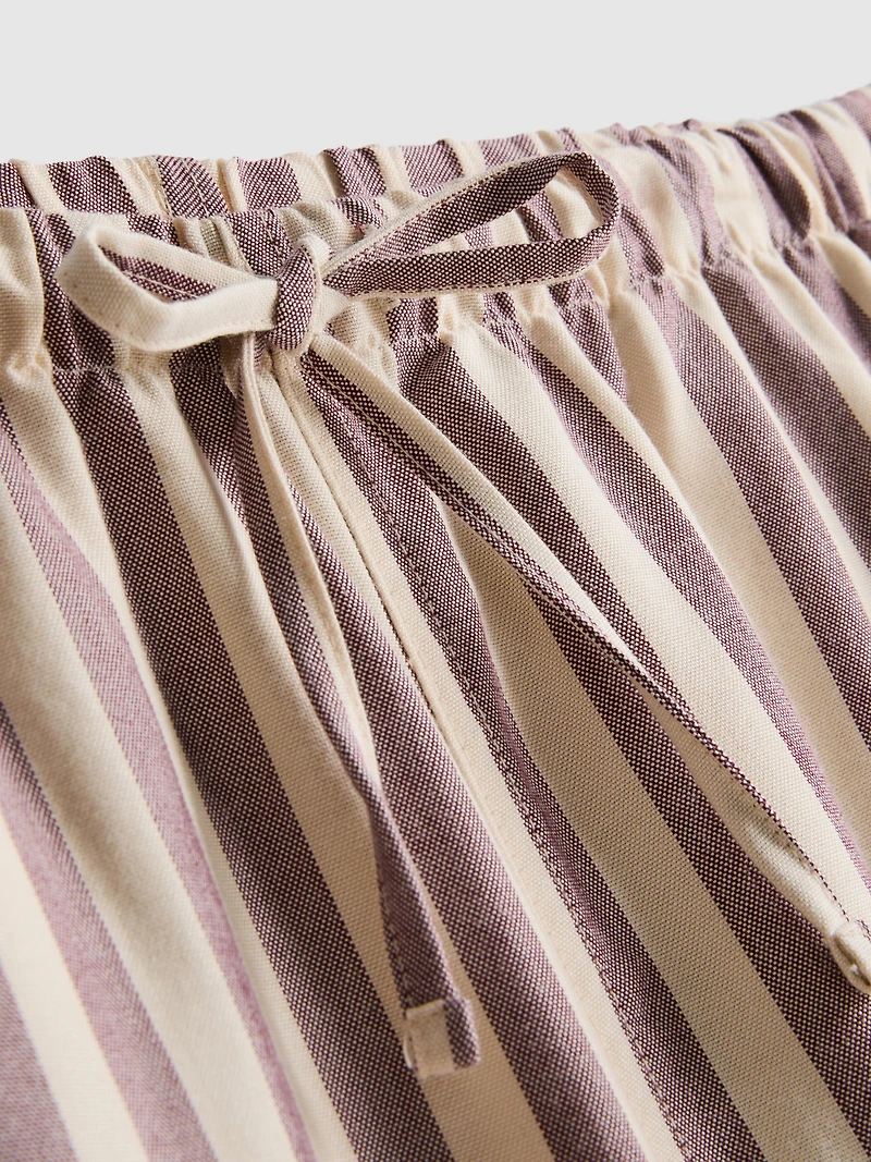 Oxford Stripe Drawstring Pants
