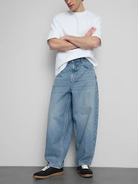Mid-Rise Barrel Jeans
