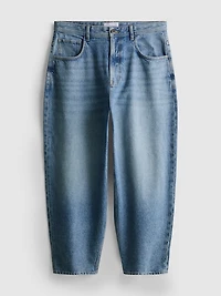 Mid-Rise Barrel Jeans