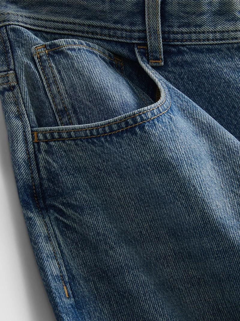 Mid-Rise Barrel Jeans