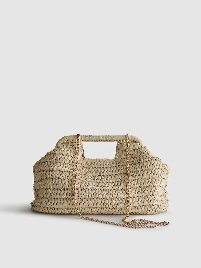 Paula Echevarría Woven Crossbody Bag