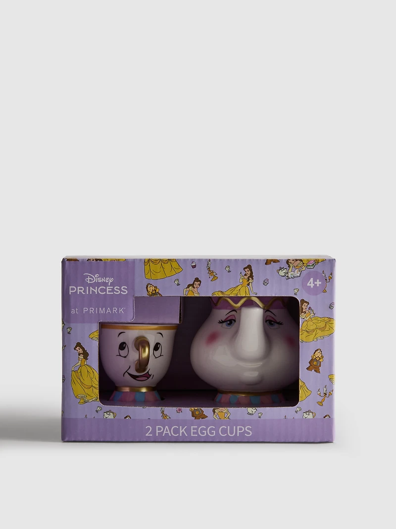 Disney's Beauty And The Beast Chip And Mrs Potts Egg Cups
