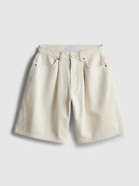 Cotton Denim Bermuda Shorts