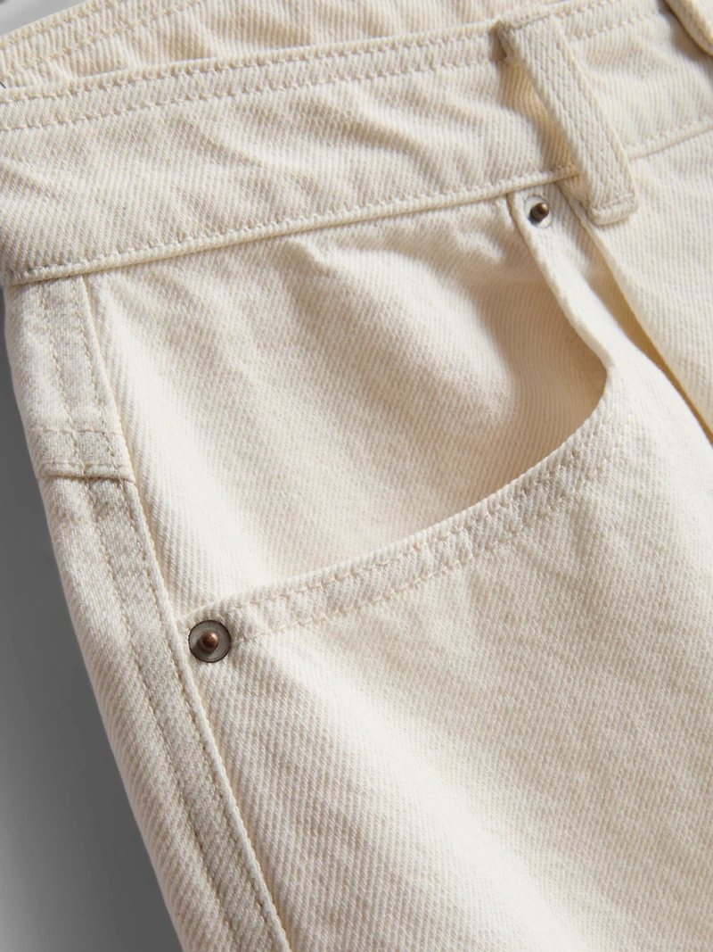 Cotton Denim Bermuda Shorts