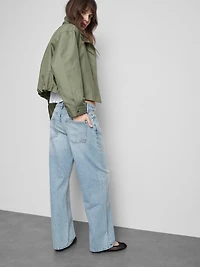 Relaxed Low-Rise Straight-Leg Denim Jeans