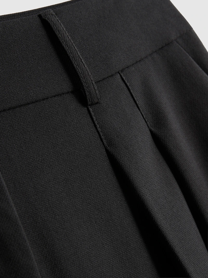 Pleated Bermuda Shorts