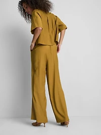 Crinkle Wide Leg Pants