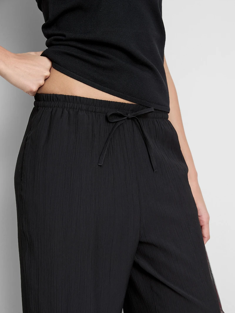 Crinkle Wide Leg Pants