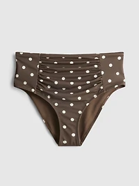 High Rise Control Polka Dot Bikini Bottoms