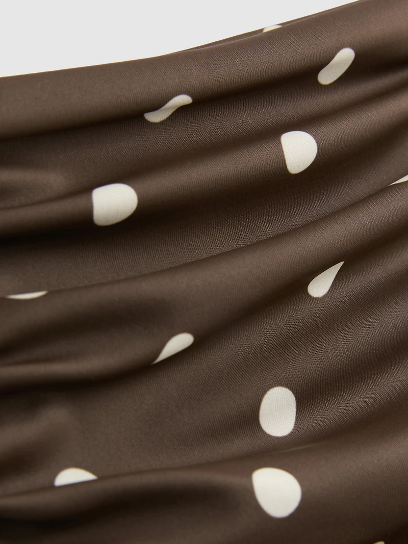 High Rise Control Polka Dot Bikini Bottoms