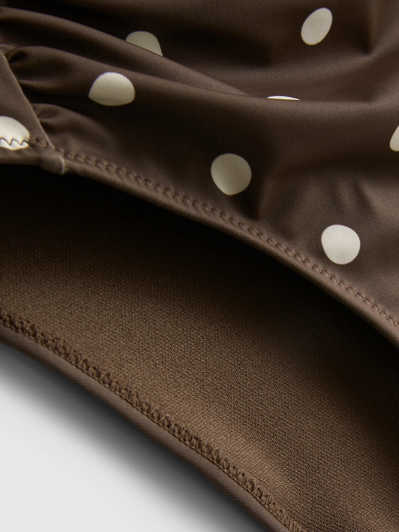 High Rise Control Polka Dot Bikini Bottoms