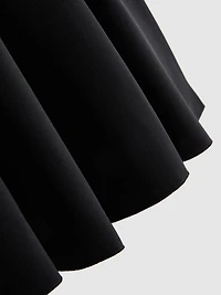 Crepe Sweetheart Peplum Top