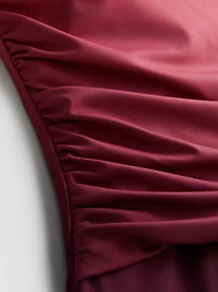 Ombre Ruched Bandeau Control Swimsuit