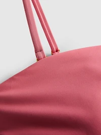 Ombre Ruched Bandeau Control Swimsuit