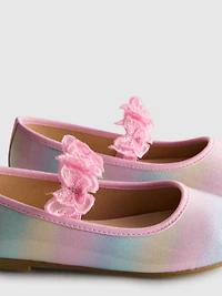 Butterfly Appliqué Ballet Pumps