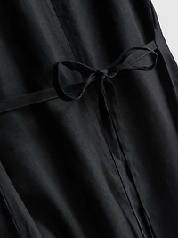 The Edit Sleeveless Linen Midi Dress