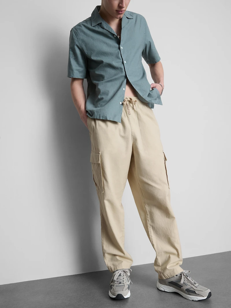 Drawstring Cargo Pants