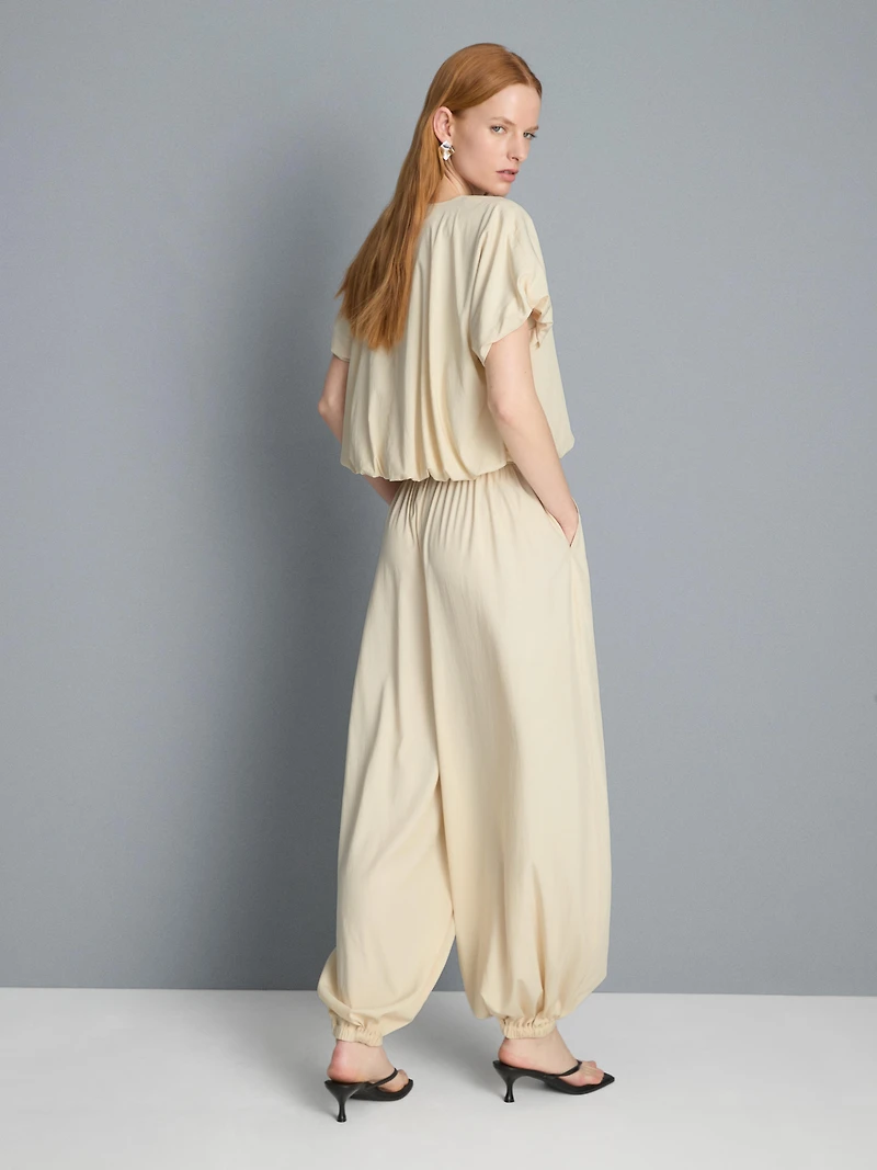 High Waisted Parachute Pants
