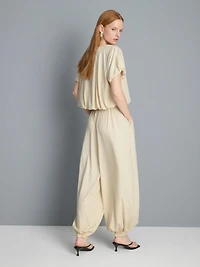 High Waisted Parachute Pants