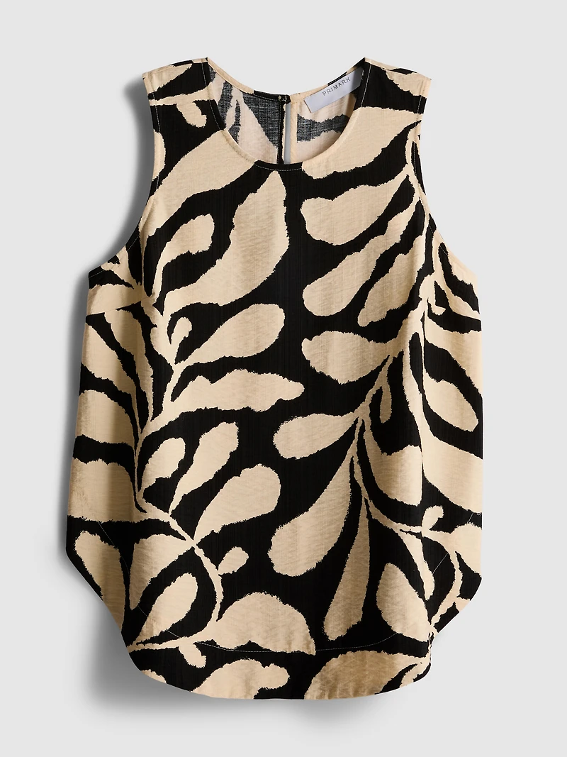 Longline Printed Tank