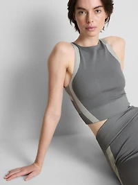 Seamless Contrast Active Tank
