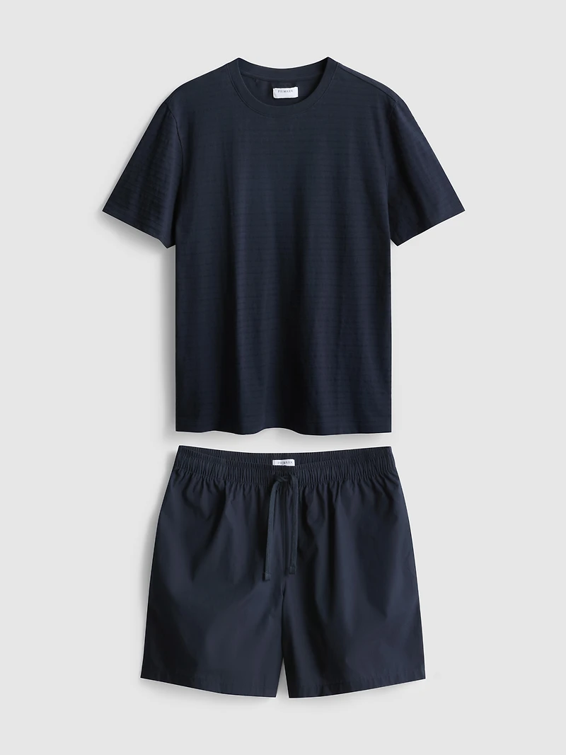 Pajama T-Shirt And Shorts Set