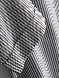 Cropped Boxy Short-Sleeve Oxford Shirt