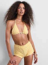 Embossed Sun Triangle Bikini Top