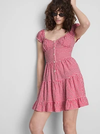 The Primark Scene | Cotton Tiered Gingham Mini Dress