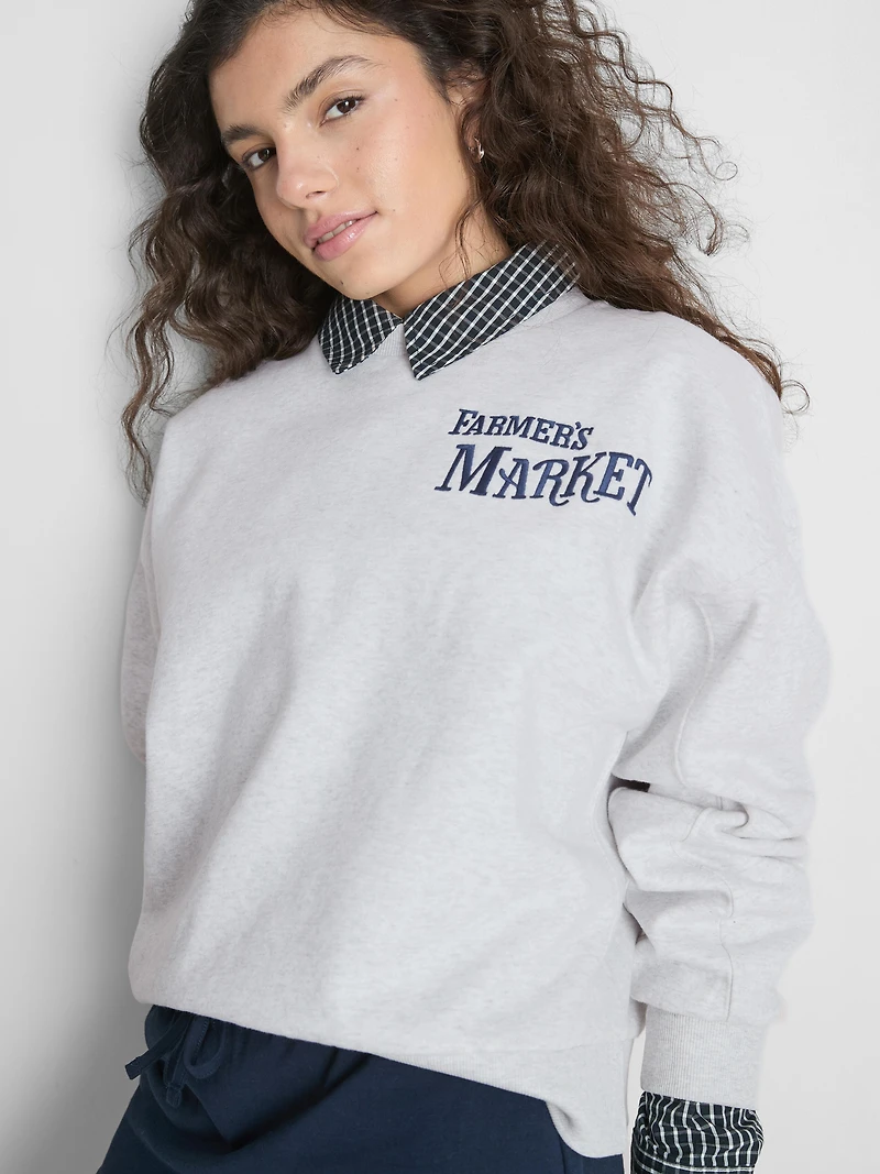 The Primark Scene | Boxy Crewneck Graphic Sweatshirt