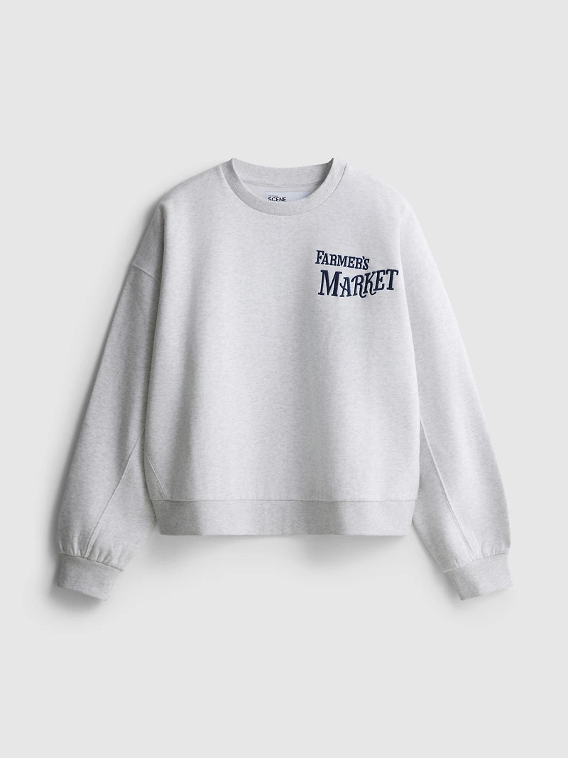 The Primark Scene | Boxy Crewneck Graphic Sweatshirt