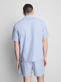 Striped Button-Up Pajama Shirt