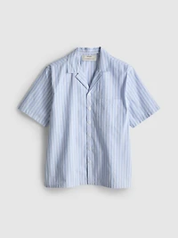 Striped Button-Up Pajama Shirt