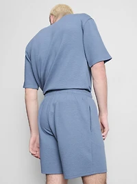 Textured Drawstring Pajama Shorts