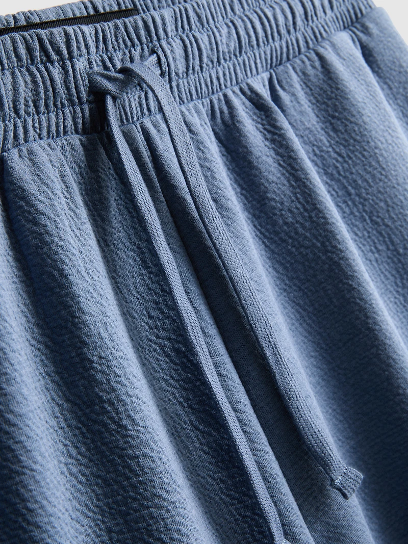 Textured Drawstring Pajama Shorts
