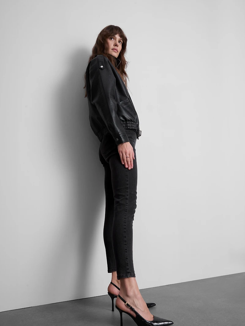 Pure Cotton Mid-Rise Skinny Jeggings