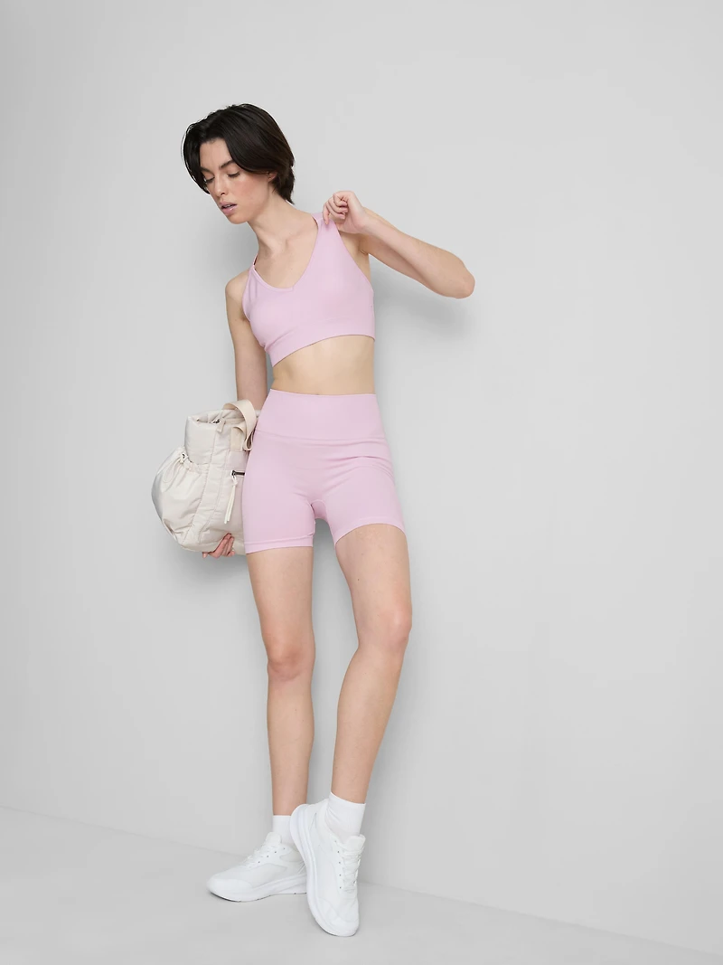 Seamless Cross-Back Active Crop Top
