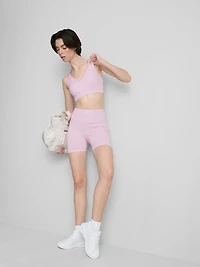 Seamless Cross-Back Active Crop Top