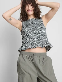 The Primark Scene | Shirred Gingham Tank Top